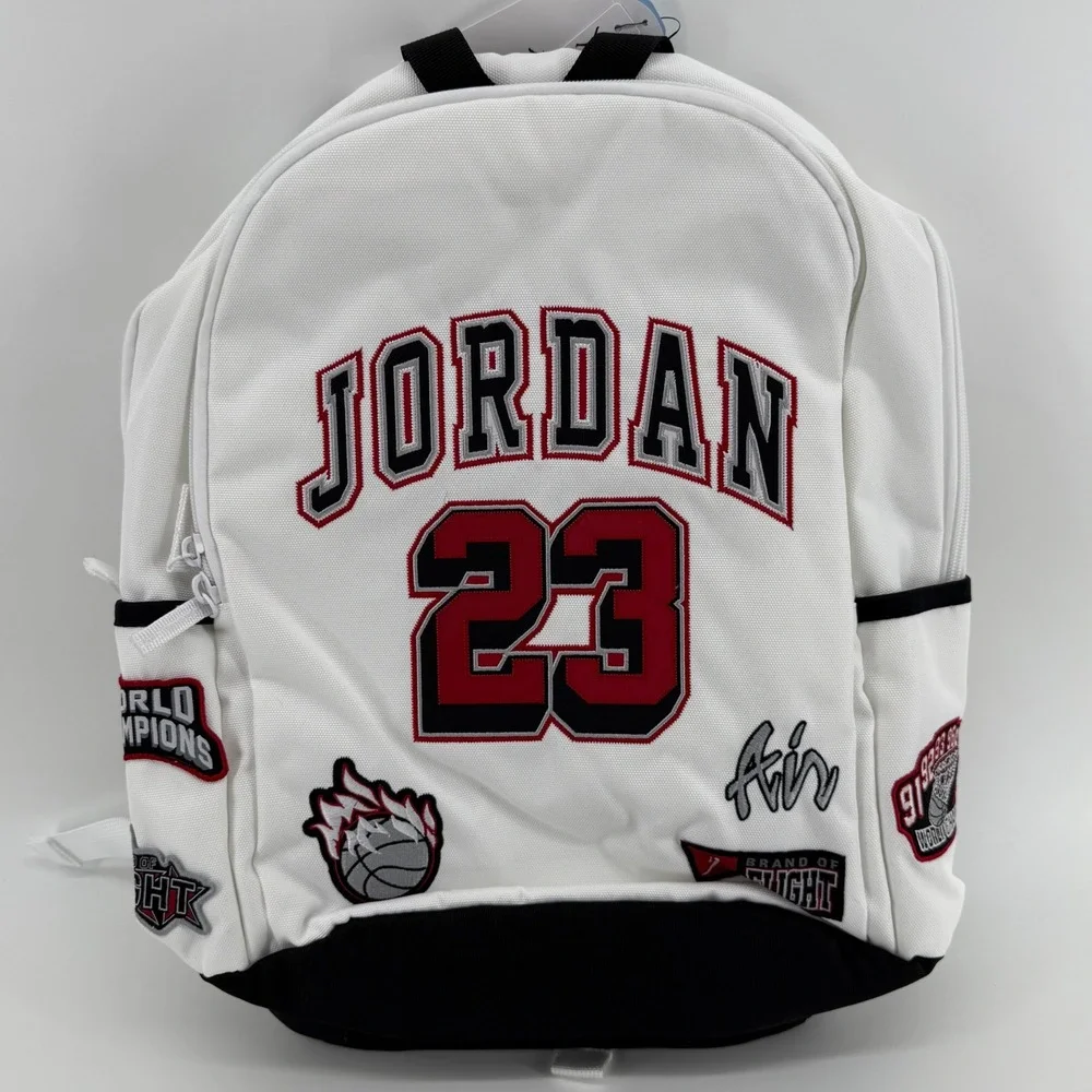 NEW Nike Jordan White Patch Backpack Water‎ Resistant 15